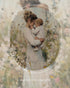12x16 Vintage Gold Frame Mom Holding Baby Canvas Print Wall Art, Impressionist Framed Motherhood Oil Painting Artwork