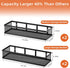 Umomi 4 Pack Spice Rack Wall Mount, Pantry Door Organizer & Hanging Storage Baskets Organizer Wall Mount, Large