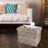 17x13x13inches ALASDO Ottoman Storage Ottoman Footrest Stool Foldable Foot Rest Footstool Bench for Living Room Leopard