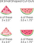 Big Dot of Happiness Sweet Watermelon - 44 Pieces Fruit Party DIY Decorations Clothespin Garland Banner