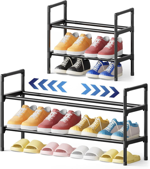 Kitsure Shoe Rack for Closet - Expandable Shoe Rack for Entrance, Rustproof