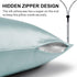 Ravmix 21momme Mulberry Silk Pillow Cases with Zipper, Soft Cool Pillow Cover for Beauty Sleep, 1PC(Queen 20"x30", Aqua
