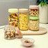 24oz 8 SHOWIN Overnight Oats Containers with Lids, Glass Jars with Lids pcs, Milk White, Wide Mouth Mason jars