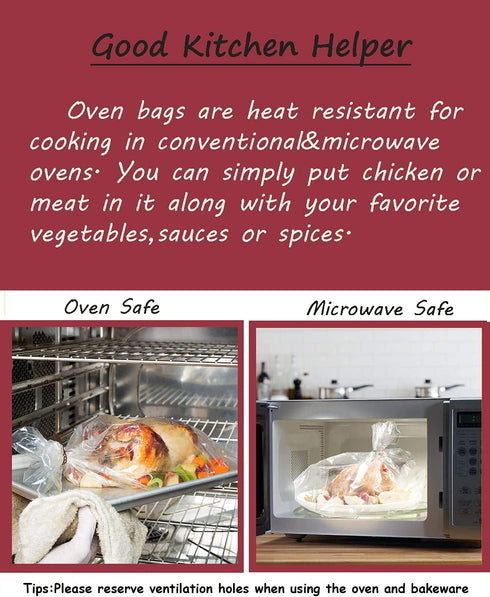 10 Counts Large Oven Bags for Turkey Size, Thanksgiving Day Roasting Cooking (1)