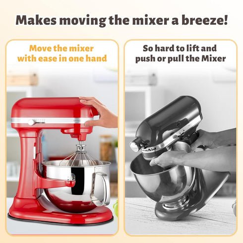 Mixer Mat Slider for KitchenAid 5-8 Qt Bowl-Lift Mixer, Metal Appliance Sliding Tray for Kitchen Aid Professional