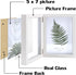 Double 5x7 Hinged Picture Frame, Vertical MDF Wood Photo Frames with Glass Front (White)