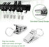 TOKPLNU Ceiling Curtain Track Accessories, Flexible Bendable Black Curtain Rail 12Ft for Ceiling Wall Mount