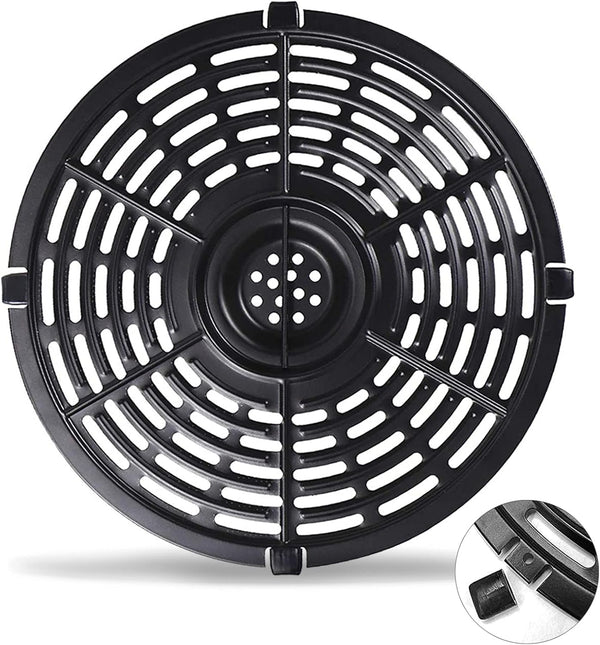 Air Fryer Grill Pan for Power XL 5QT, 8.7'' Round Non-Stick Replacement Tray Rack Parts Accessories, Dishwasher Safe