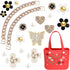 ROPCIA Charms for Bogg Bag, Pearls and Butterfly Flowers for Beach Bag Accessories (20 Pcs)