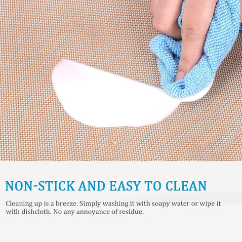 MIU Macaroon Silicone Baking Mat, Non-Stick Cookie Baking Mat, 2 Half Sheets and 1 Quarter Sheet