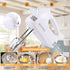 Hand Mixer Electric Mixing Bowls Set, 5 Speeds Handheld Mixer with 5 Nesting Stainless Steel Bowls, 200W