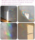Rainbow Cloud Window Clings - 24 Pcs Non-Adhesive Vinyl Decals, Bird Strike Deterrent Stickers for Indoor Glass Decor