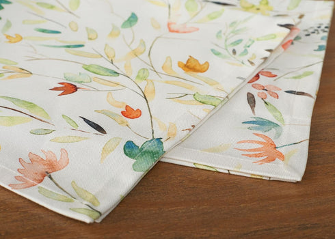 Maison d' Hermine Cloth Napkins Set of 4, 100% Cotton, Reusable Square Napkins for Dinner, Party, Wedding