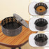 Retro Round Portable Iron Mosquito Coil Holder with Handle, Fireproof Incense Holder for Home Office
