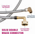 Dishwasher Installation Kit, 3/8 Inch Compression and MIP Elbow, 6 Foot Braided Stainless Steel Connectors, 41041