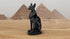 TRANSGOOD Egypt Cat Goddess Bastet Figurine - 4.2" H Mini Resin Collectible for Home Desktop Decoration