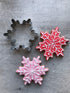 LILIAO Christmas Winter Snowflake Cookie Cutter Set - 2 Piece - 4 and 3.7 inches - Made of Stainless Steel