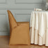 5 Efavormart PCS Gold Linen Polyester Folding Chair Covers for Dining Chairs Party Wedding Banquet Outdoor Event
