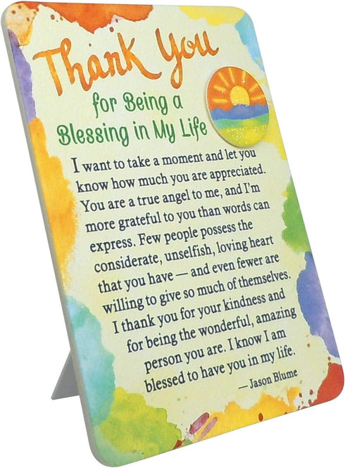 Blue Mountain Arts Appreciation Magnet with Easel Back, 4.9 x 3.6 Inches, Thank You Gift