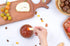 Mini Wooden Bowl Set of 4, 3.54" Diameter for Condiments, Dip Sauce, Small Wood Bowl for Jam, Olive
