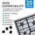 IMPRESA 20 Pack Thermador Grate Feet Part Compatible with Part Number 00618112, 1999626, 617174