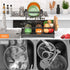 Godboat Dish Drying Rack, 2-Tier Dish Racks for Kitchen Counter with Drainboard & Mat
