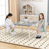 Set, 2 Set, 3 Set HONEY JOY Kids Table and Chair Children Wooden Activity Table & Chairs Solid Wood Legs, Easy