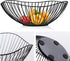 Metal Wire Fruit Basket, Black Kitchen Counter Fruit Holder, Storage Baskets for Home Decor
