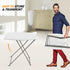 18" VINGLI Small Folding Table Portable, Adjustable Height Personal Laptop TV Tray, Camping Table, HDPE Plastic Top