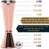 BARIANTTE Cocktail Jigger for Bartending, 2 oz 1 oz Japanese Measuring Shot Glass in Rose Gold
