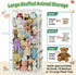 Dmticoasis Large Metal Stuffed Animal Storage Zoo, Metal Stuffed Animal Holder Organizer with Elastic Cord