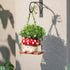 3.9inch Mushroom Decor for Outdoor Garden: Gardening Plant Gifts for Women Mother Plant Lovers - Opening Cute Smiley