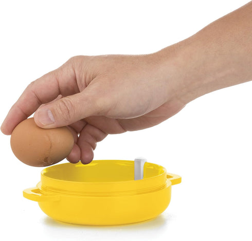 Breakfast Sandwich Maker, Yellow 1 Egg Cooker for Perfect Breakfast Sandwiches