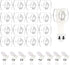 Ainiv 3-Packs 60 60 Indoor Mini Light Clips, Damage Free Hanging Christmas String Light Hooks with Adhesive Strips