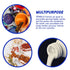 4pc Funnel Nesting Set in BPA Free Plastic for Kitchen Cooking, Home, Car Oil Use (White)