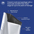 50x Wallaby 1-Cup Mylar Bag Bundle, 5 Mil Mylar Bags + 50 Labels, Heat Sealable, Food Safe Storage Solutions