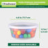 Freshware 50 Set Food Storage Containers, 8 oz Plastic Deli Containers with Lids for Slime, Soup & Meal Prep