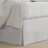 Luxury Hotel Tailored Bed Skirt, Box Pleats, Twin Size, 14 Inch Drop, White