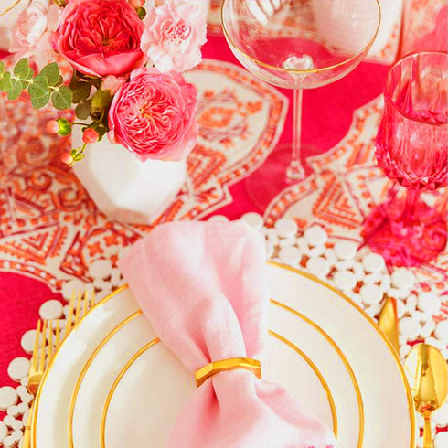 100% Cotton Cloth Napkins Set of 4, Washable Dinner Napkins 18x18 Inches with Hemmed Edges for Events & Parties
