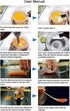 DUEBEL Spherical Caviar Dispenser, Molecular Gastronomy Kit with 96 Holes Roe Sauce Infuser & Strainer Spoon