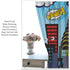 42x63in Super City Hero Window Curtains for Kids, City Skyline Buildings Cityscape Blackout Rod Pocket Window