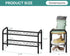 Closet, 2-Tier 4-8 viewcare Shoe Rack for Small Shoe Rack for Entryway & Garage, Sturdy Metal Construction, Shoe