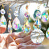 25pcs 38mm Crystal Teardrop Chandelier Parts,Suncatcher Crystal Prisms Hanging for Windows/Wedding Christmas Tree