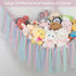 Hammock 59 Inch Stuffed Animal with LED Lights - Large Toy Storage Net for Kids Bedroom, Wall-Mounted Plush Organizer