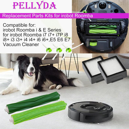 Replacement Parts for iRobot Roomba i,e&j Series, i3 i3+ i4 i6 i6+ i7 i7+ i8 i8+ E5 E6 E7 Vacuum Cleaner