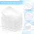 Wenqik Set of 12 Plastic Baskets for Organizing, Rectangular Trays for Desk Organization (Clear)