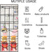 2 Pack Extra Large Hanging Crystal Clear Over Door Shoe Organizers, Closet Shoe Rack with 12+6 Pockets, 8+8 Hooks, White