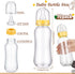 TrelaCo Sets 12 Cool Baby Shower Games Wooden Bottle Chug Sign Rustic Theme Gift and Pcs Baby Bottle Shower Favor