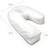 Relief(30"x20"x6") DMI U-Shaped Side Sleeping Pillows For Neck And Shoulder Pain |Side Sleeper Neck Pillow & Pregnancy