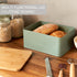 Countertop Beautiful Bread Box With Wooden Lid For Your Kitchen - Spacious Container Perfectly Stores Your Homemade